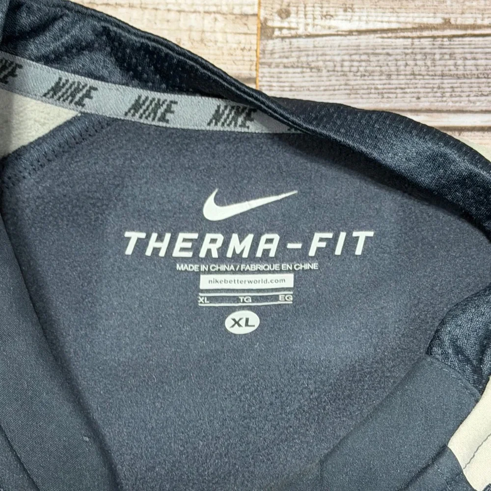 Nike Therma-Fit Quarter Zip Vest XL‎ Black Grey Performance Baseball Training